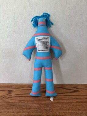 Dammit Doll Blue & Pink Striped Stress Doll Gift Office